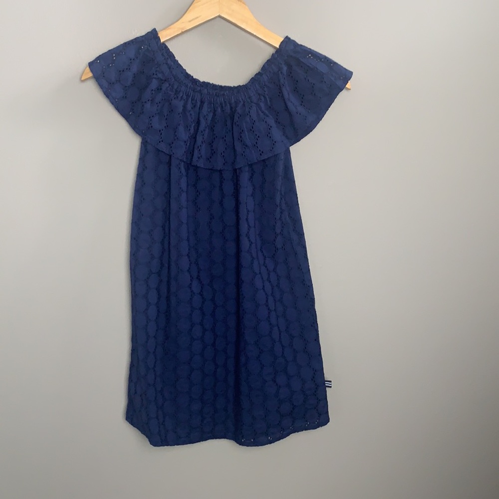 Nautica Navy Blue Eyelet Dress - Picture 2 of 5